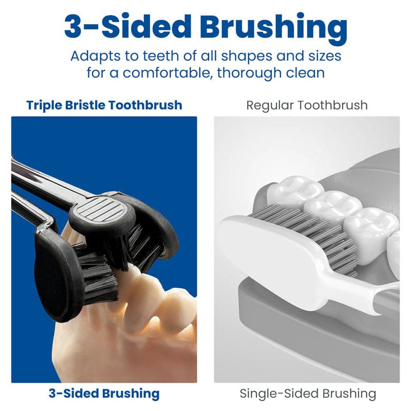 Triple Bristle Max 3-sided Sonic Electric Toothbrush