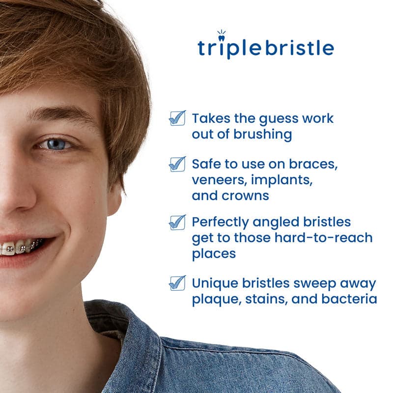Triple Bristle Max 3-sided Sonic Electric Toothbrush