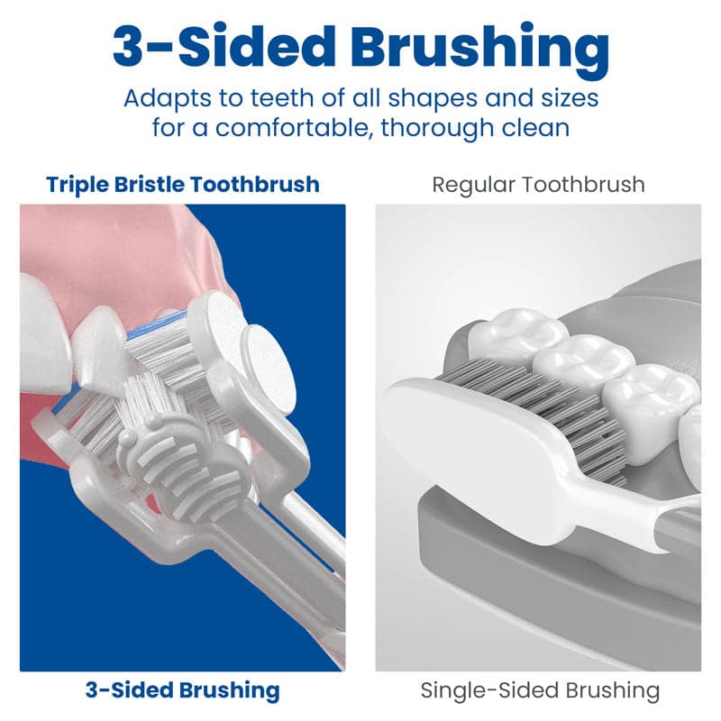 Triple Bristle Original 3-sided Sonic Electric Toothbrush