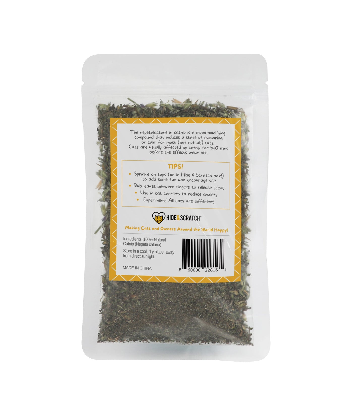 Premium 25g Catnip Leaves - 100% Natural Nepeta Cataria For Feline Fun & Relaxation