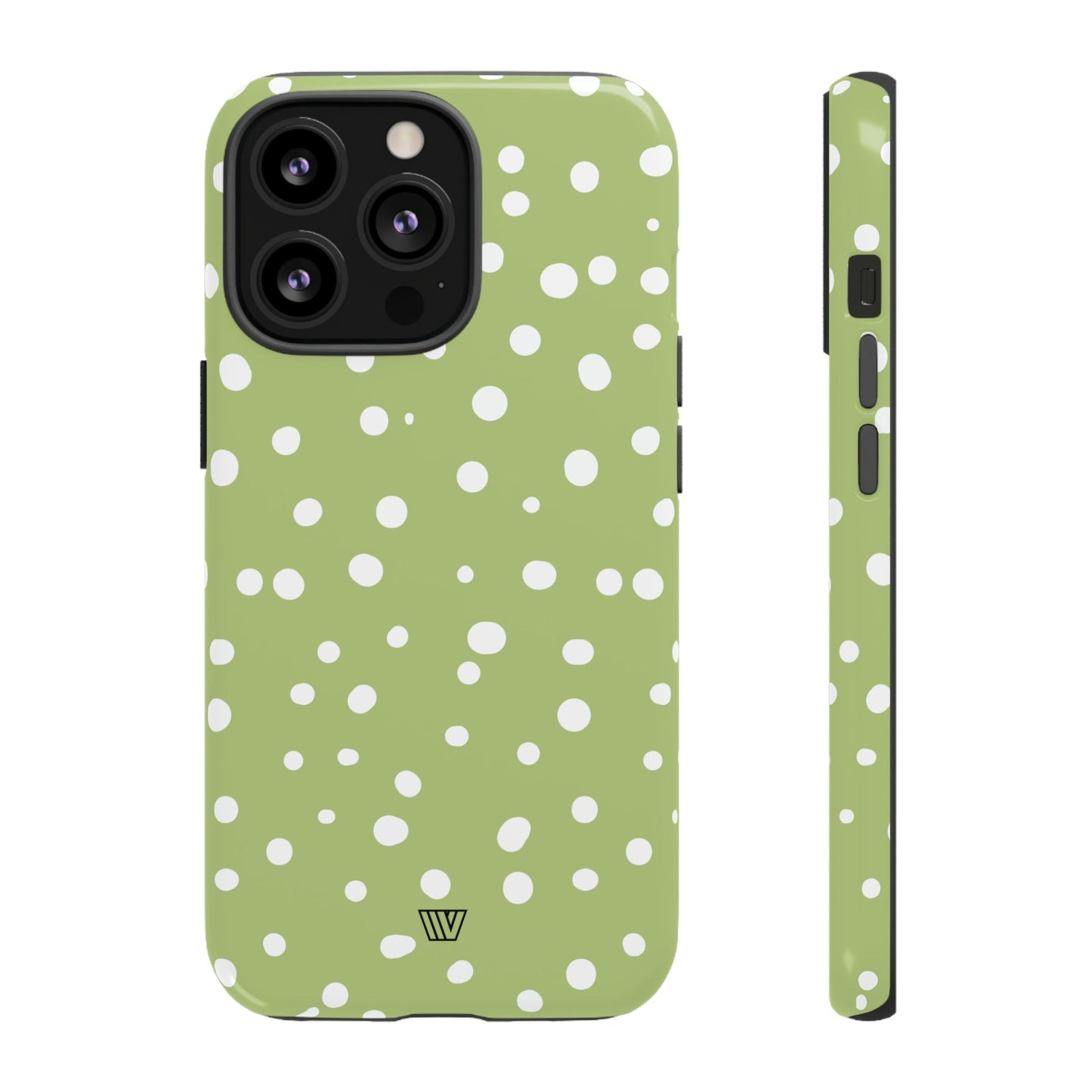 PALE OLIVE DOTS | Tough Phone Case