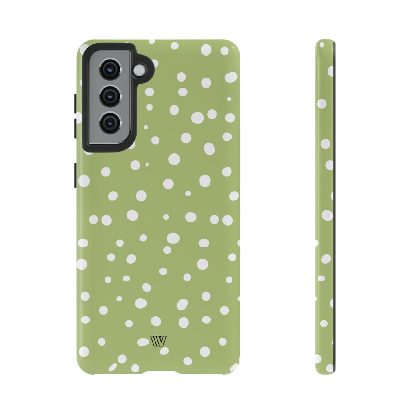 PALE OLIVE DOTS | Tough Phone Case