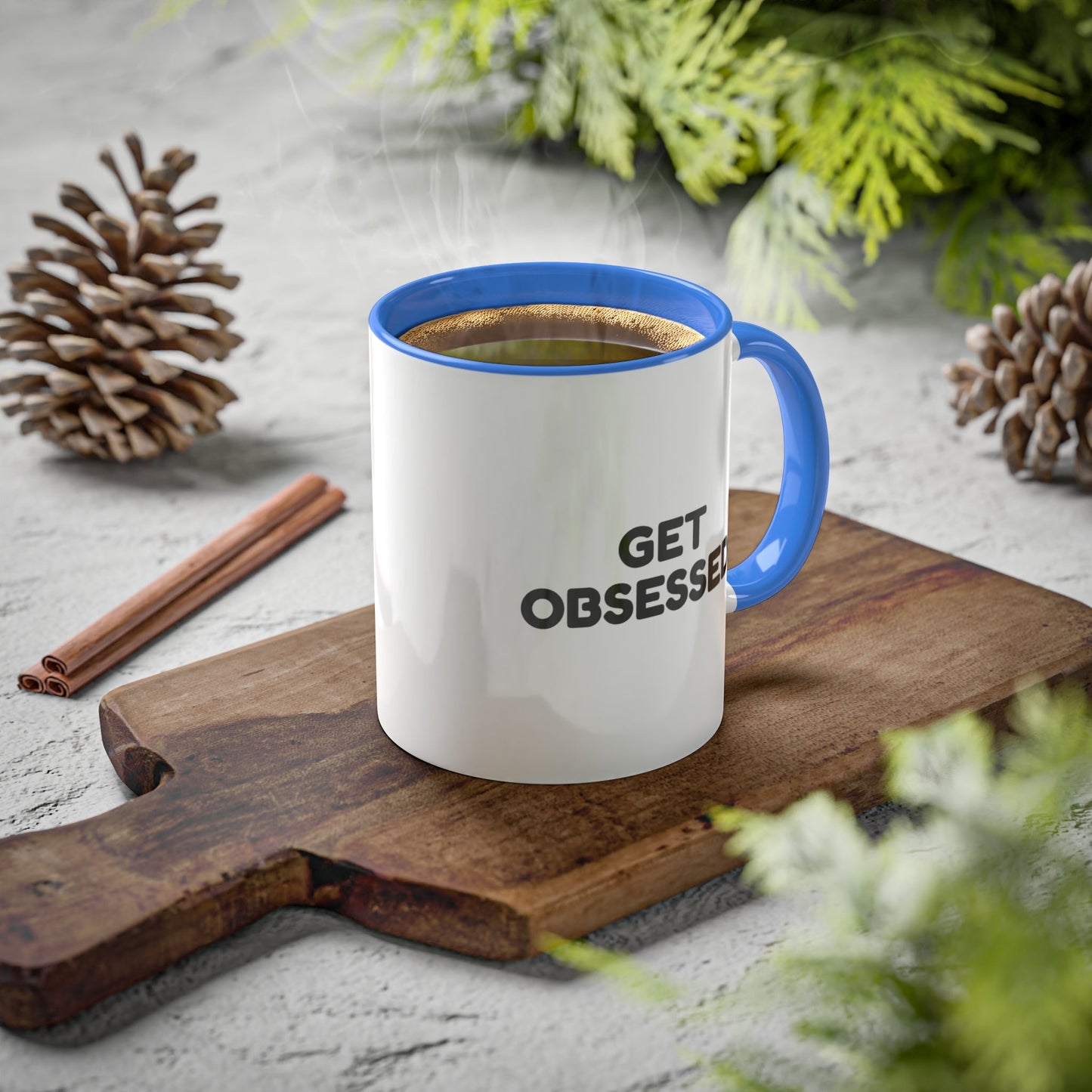 Get Obsessed Colorful Mugs, 11oz