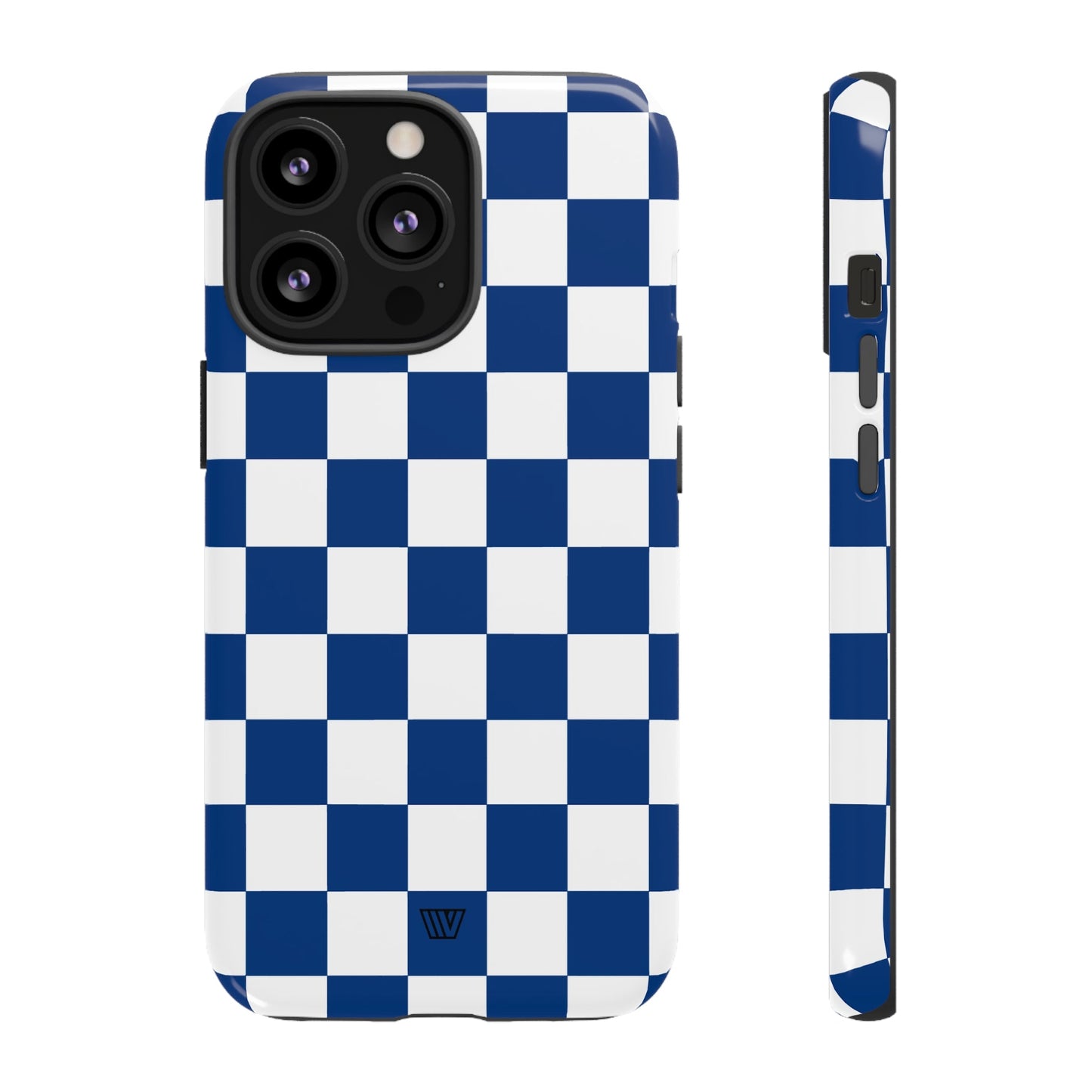 BLUE WHITE CHECKERBOARD | Tough Phone Case