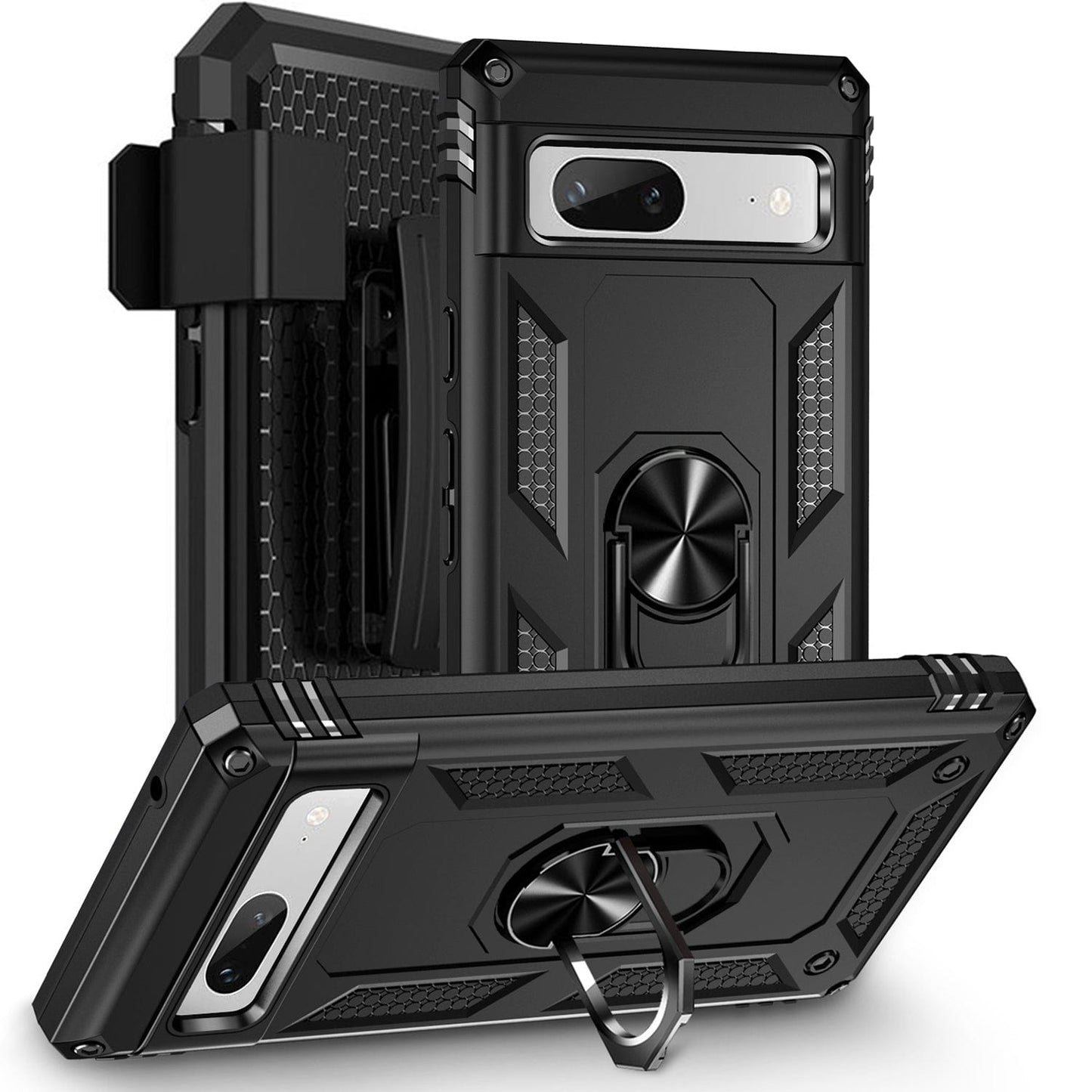 Raider Series Kickstand with Belt Clip Case - Google Pixel 7a