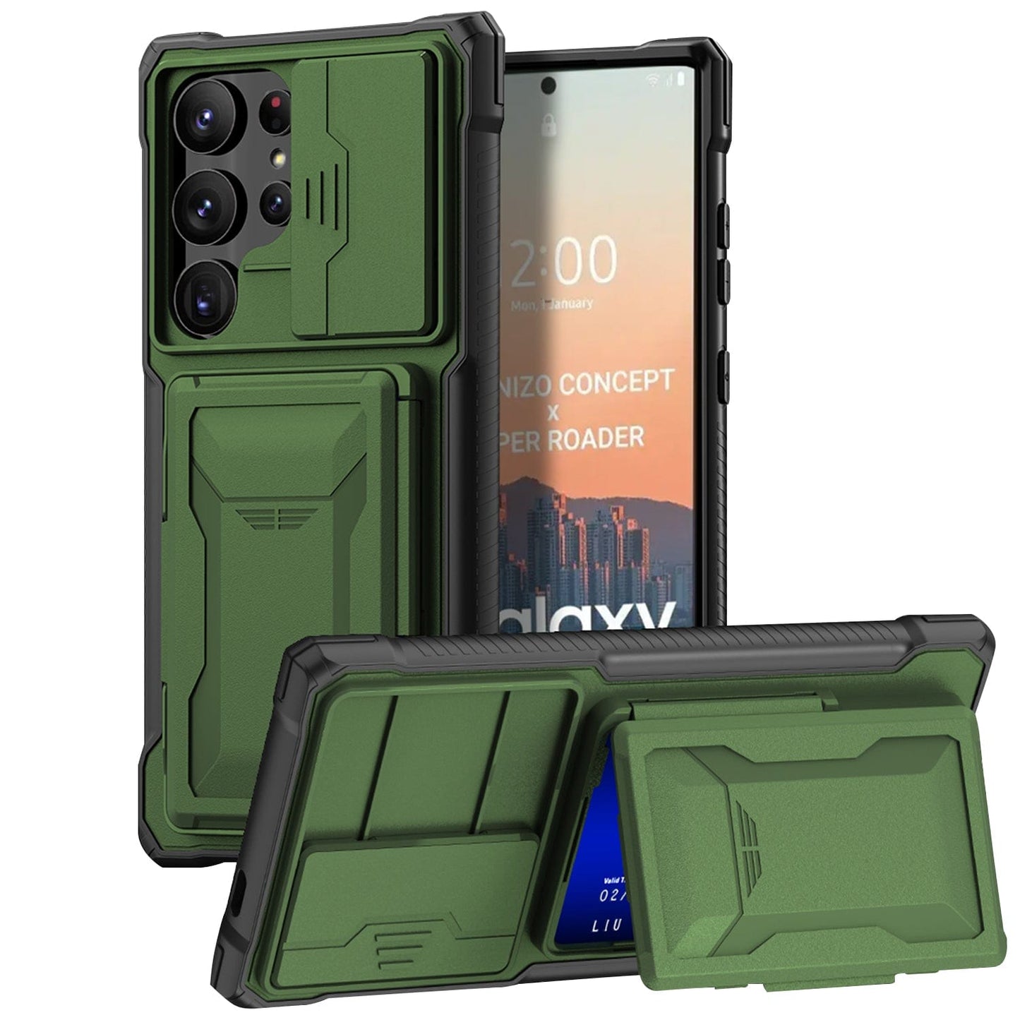 Raider Series Heavy-Duty Card Slot Case - Samsung Galaxy S24 Ultra