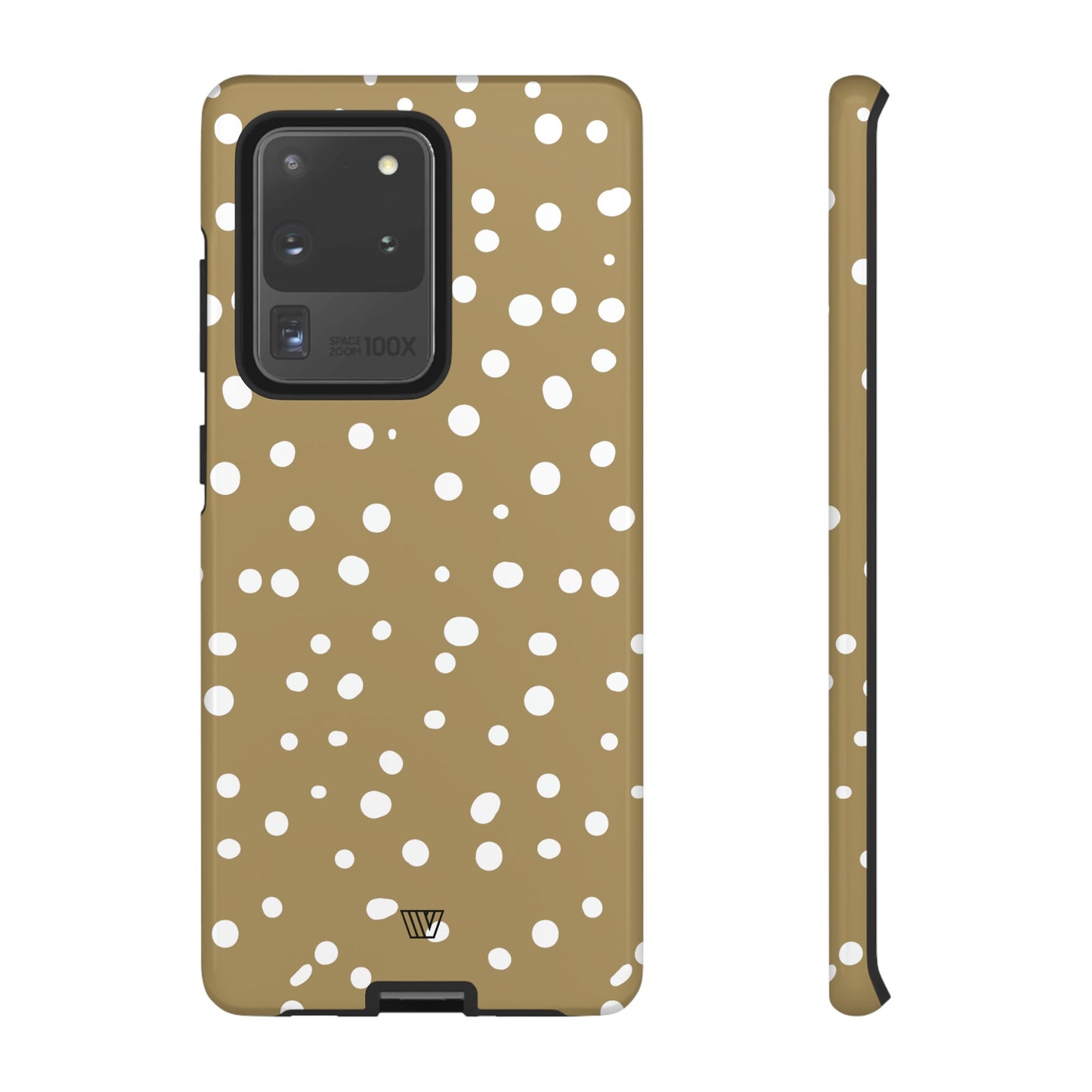 DARK BEIGE DOTS | Tough Phone Case