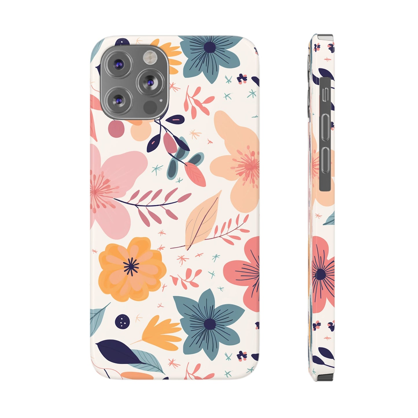 CUTE SUMMER FLOWER PATTERN | Slim iPhone Case