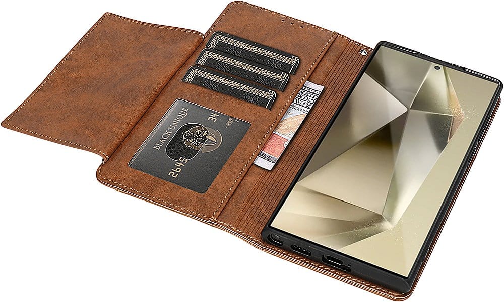 Indy Series Leather Wallet Case - Samsung Galaxy S24 Ultra