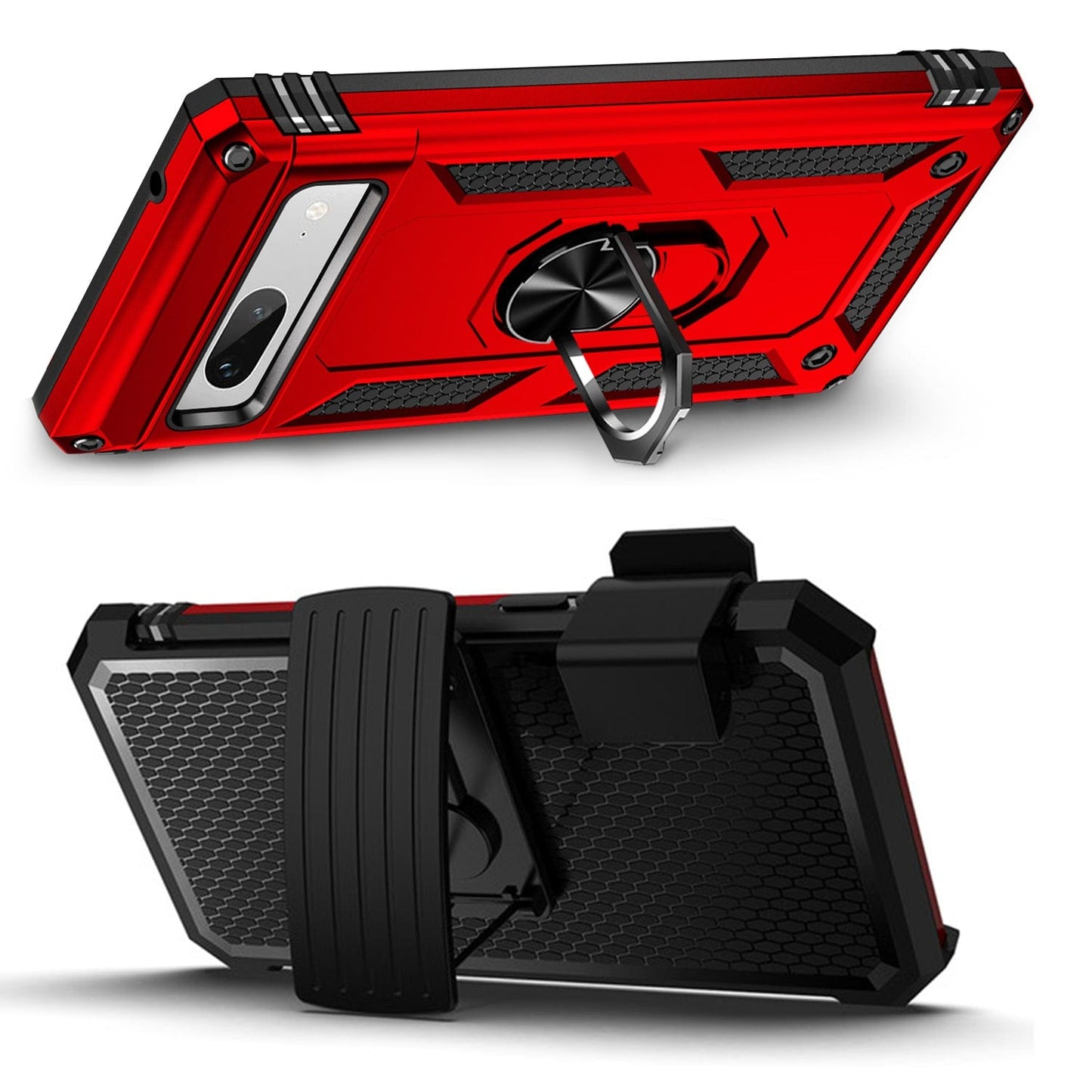 Raider Series Kickstand with Belt Clip Case - Google Pixel 7a