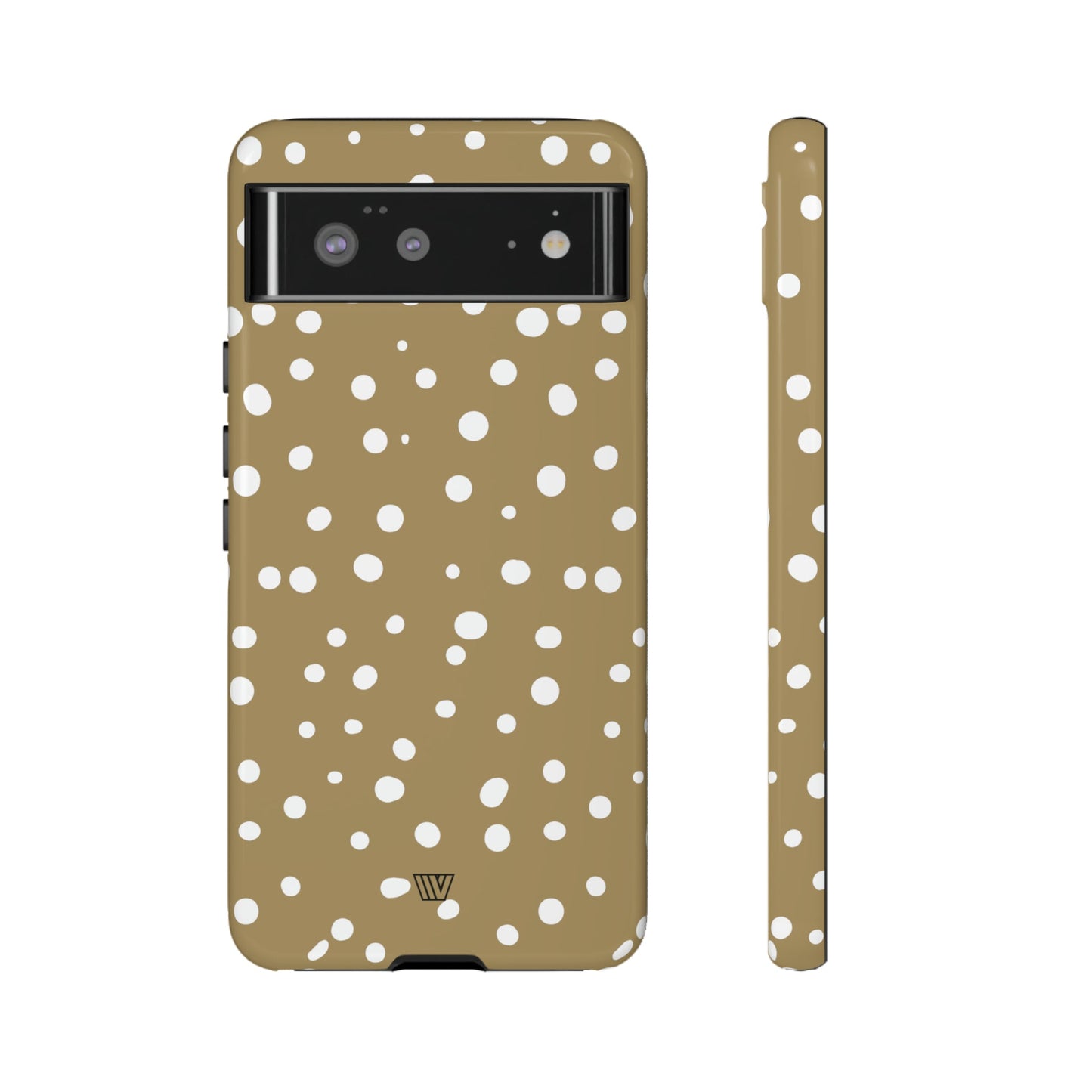 DARK BEIGE DOTS | Tough Phone Case