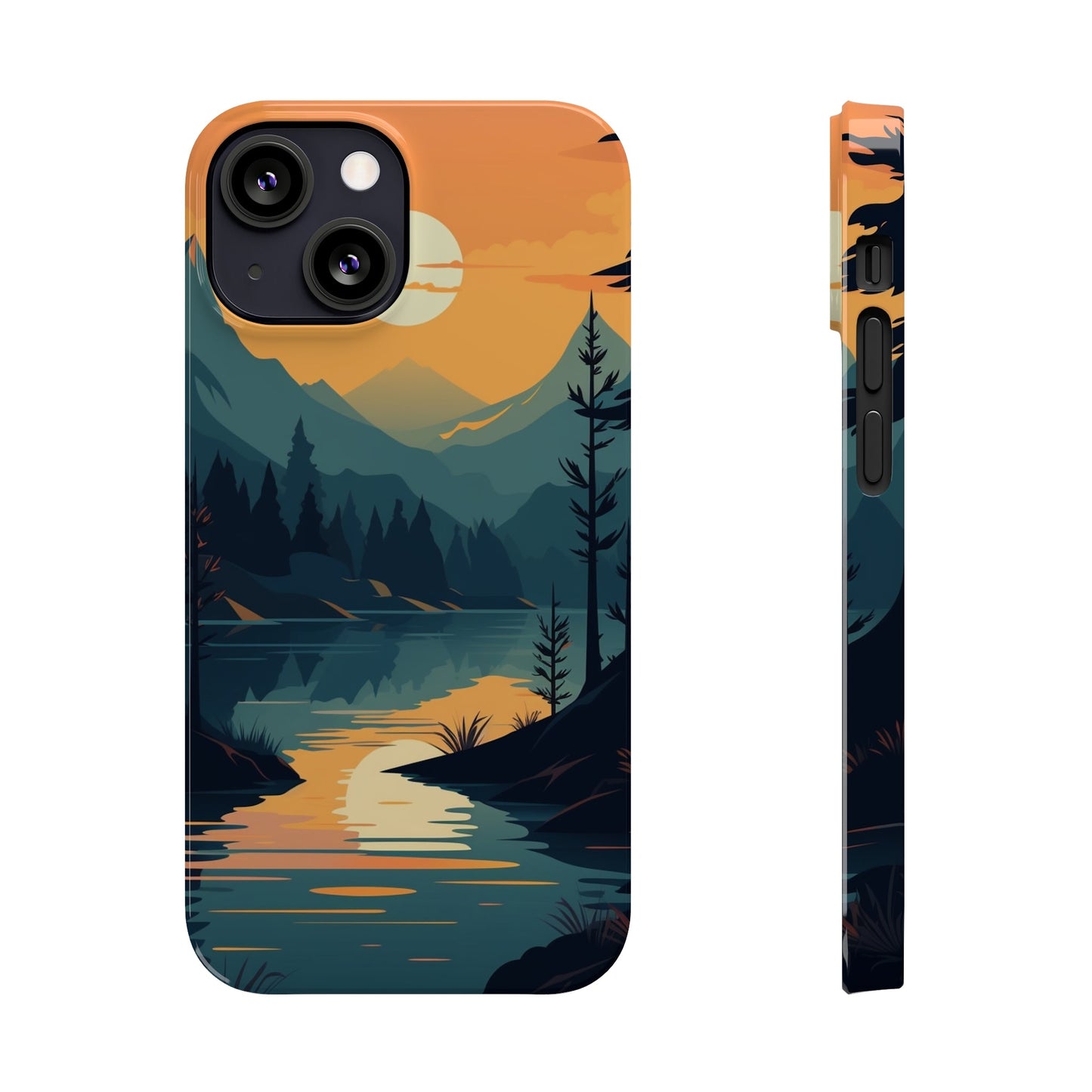 DEEP MOUNTAIN SUNSET | Slim iPhone Case