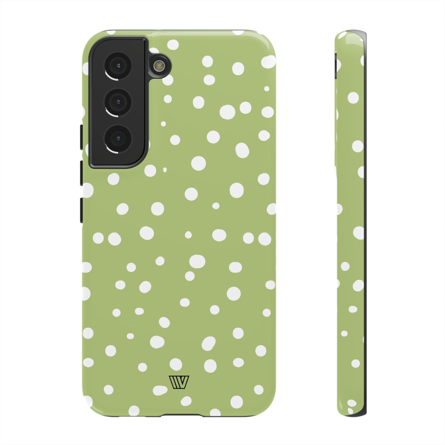 PALE OLIVE DOTS | Tough Phone Case