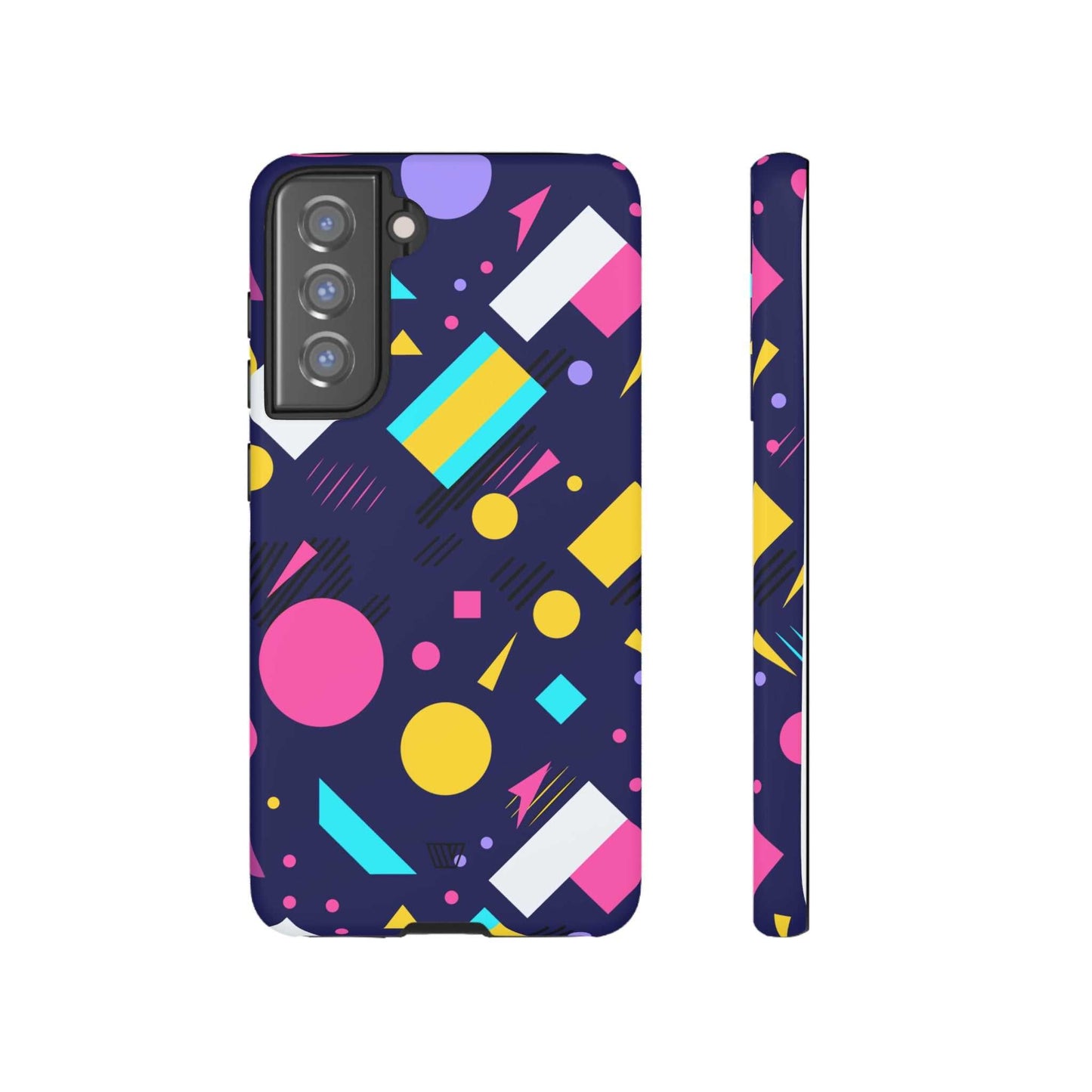 80s / 90s RETRO PATTERN DARK | Tough Phone Case