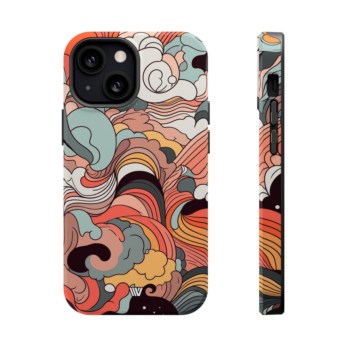 ABSTRACT DOODLE CLOUDS | MagSafe Tough iPhone Case