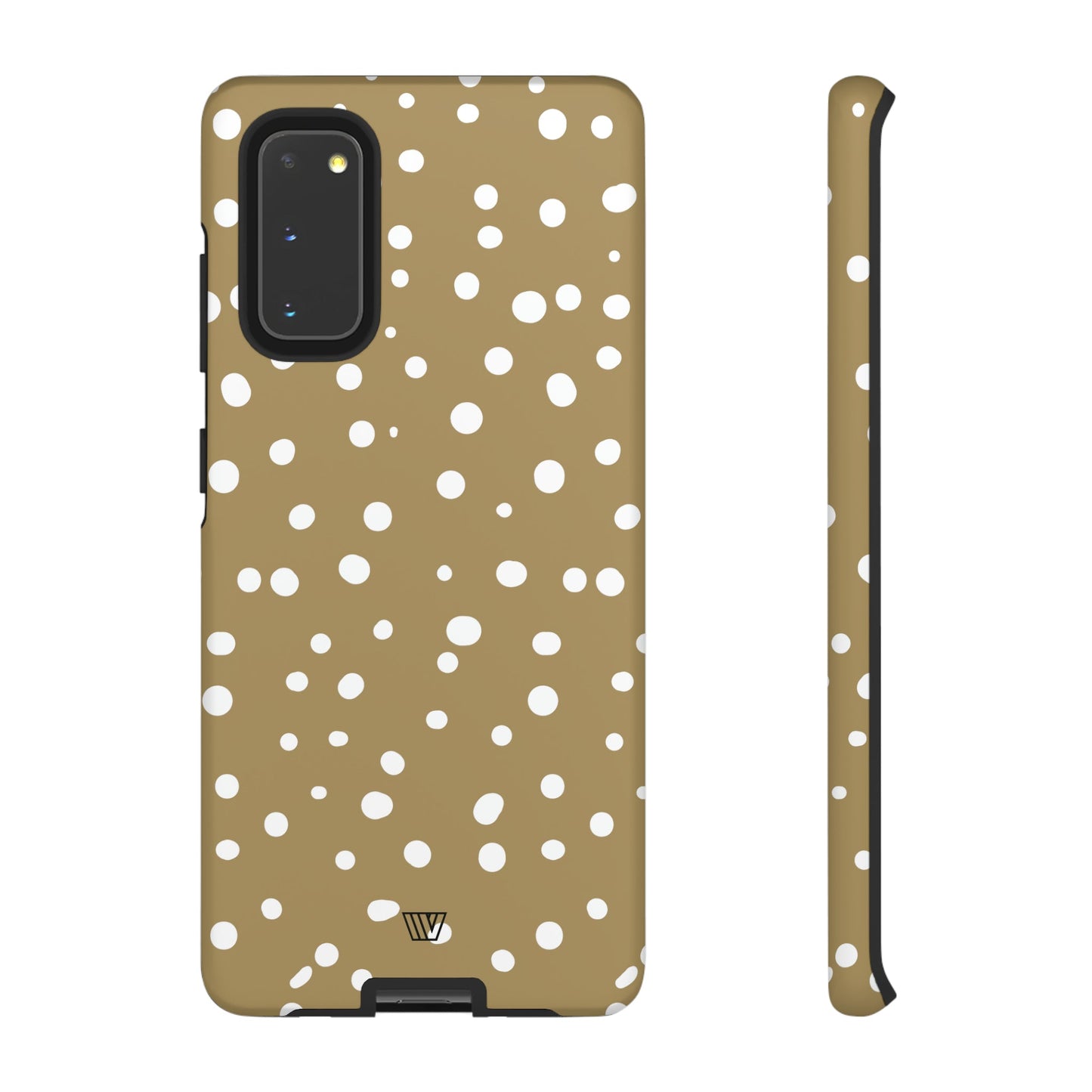 DARK BEIGE DOTS | Tough Phone Case