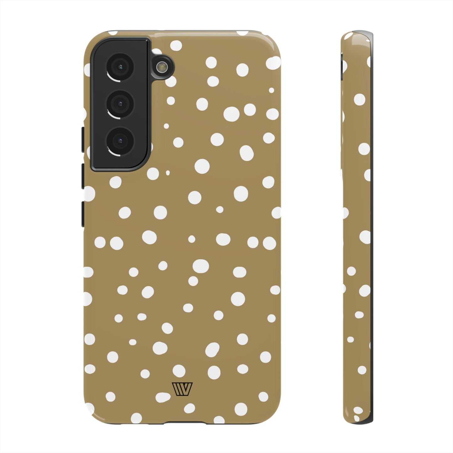 DARK BEIGE DOTS | Tough Phone Case