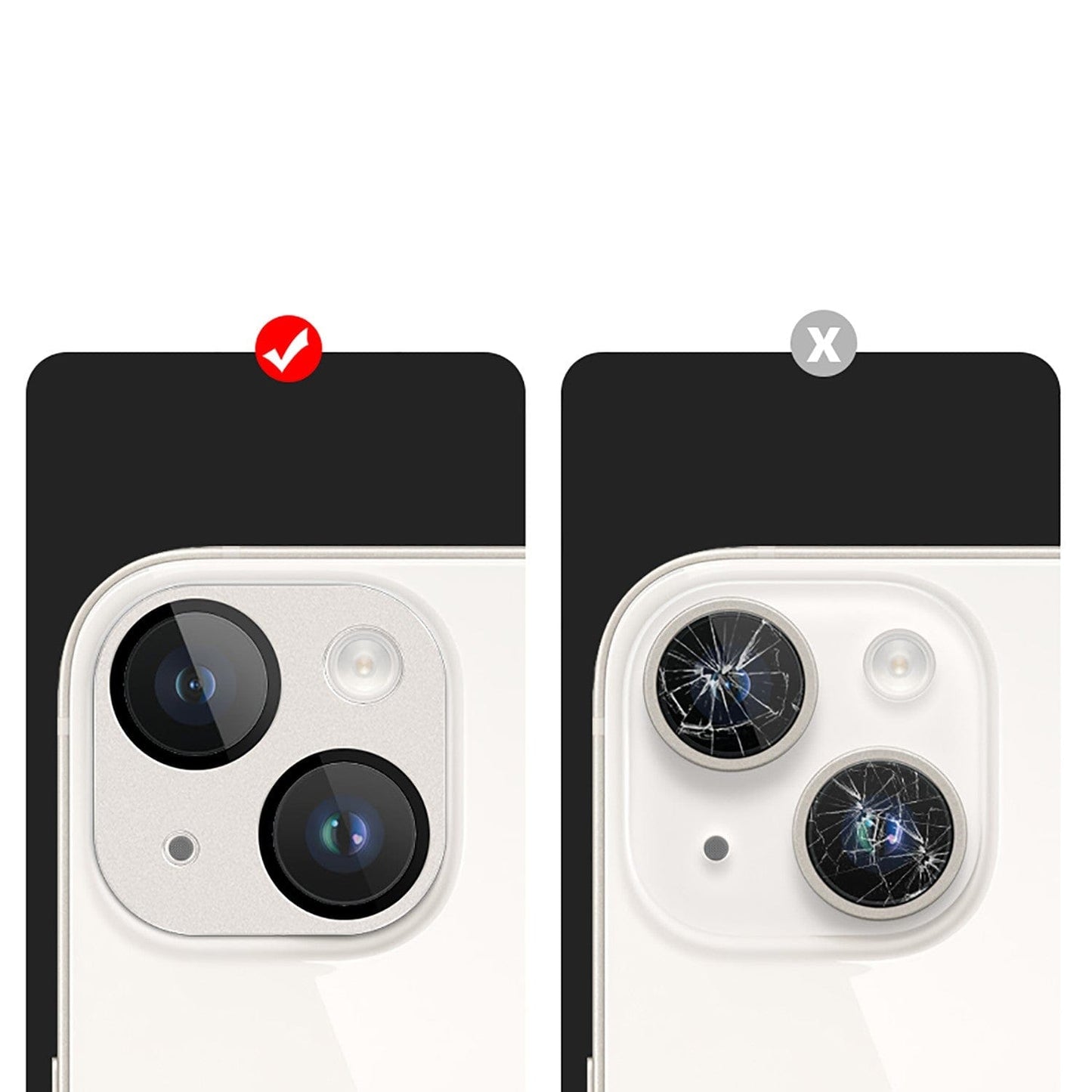 ZeroDamage Camera Lens Protector (2-Pack) - iPhone 14 and iPhone 14 Plus