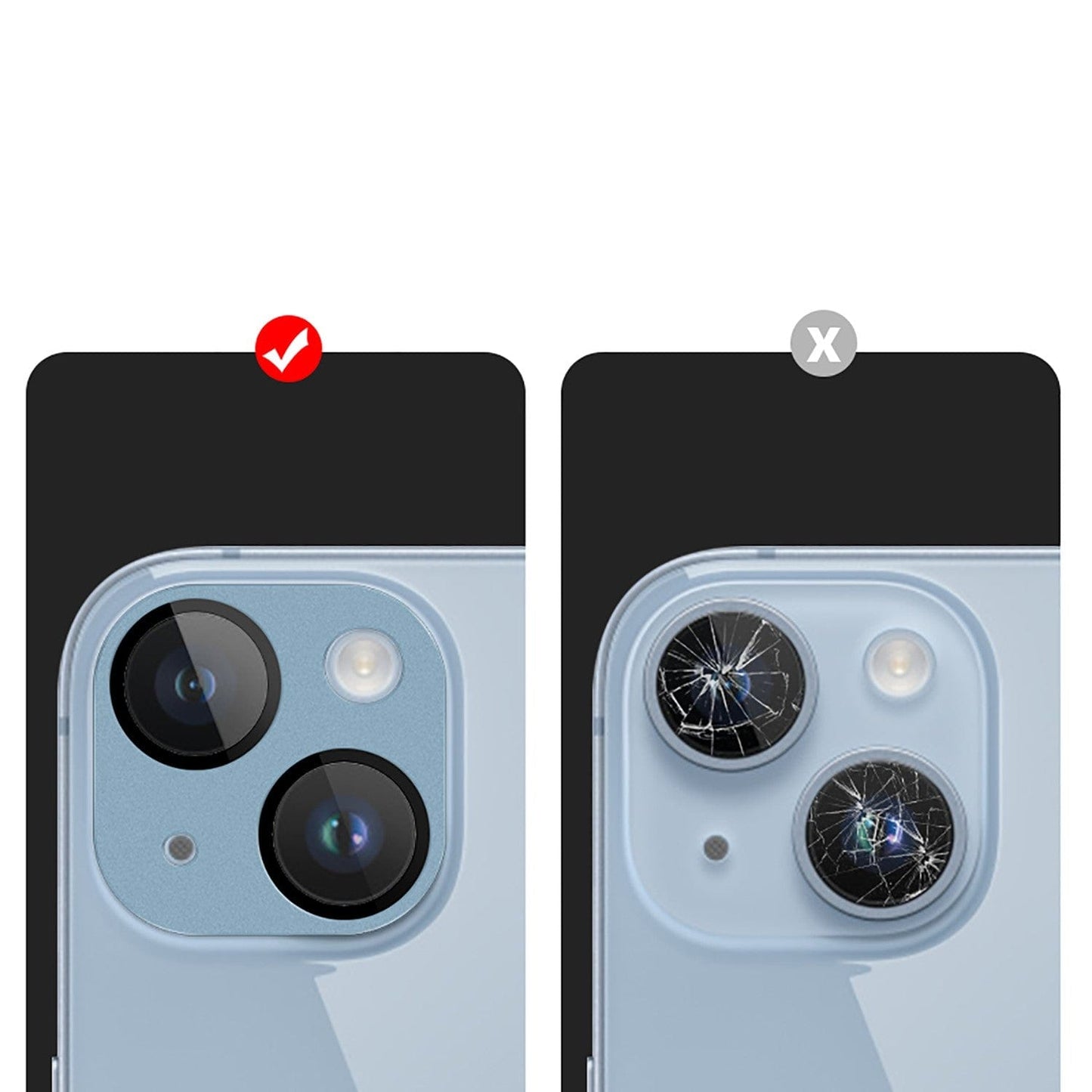 ZeroDamage Camera Lens Protector (2-Pack) - iPhone 14 and iPhone 14 Plus