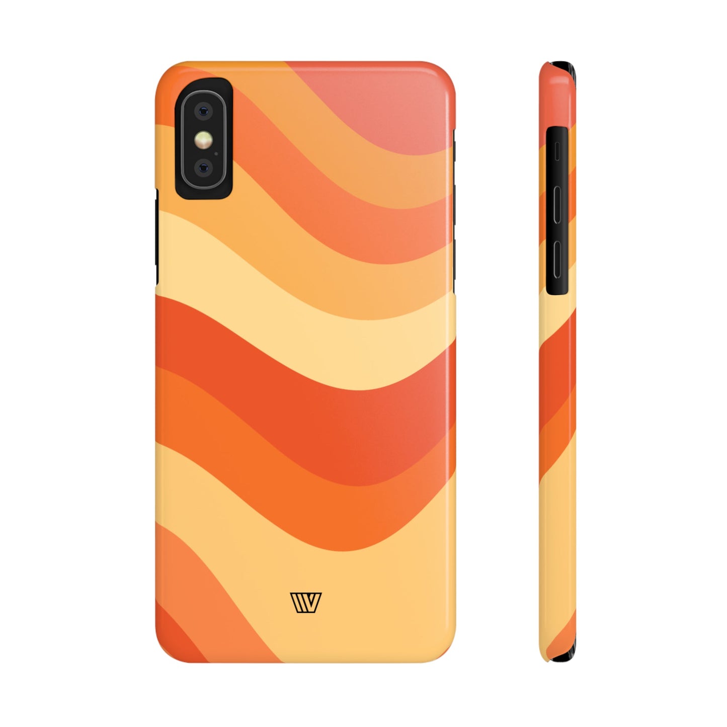 RETRO GROOVY WAVES | Slim iPhone Case