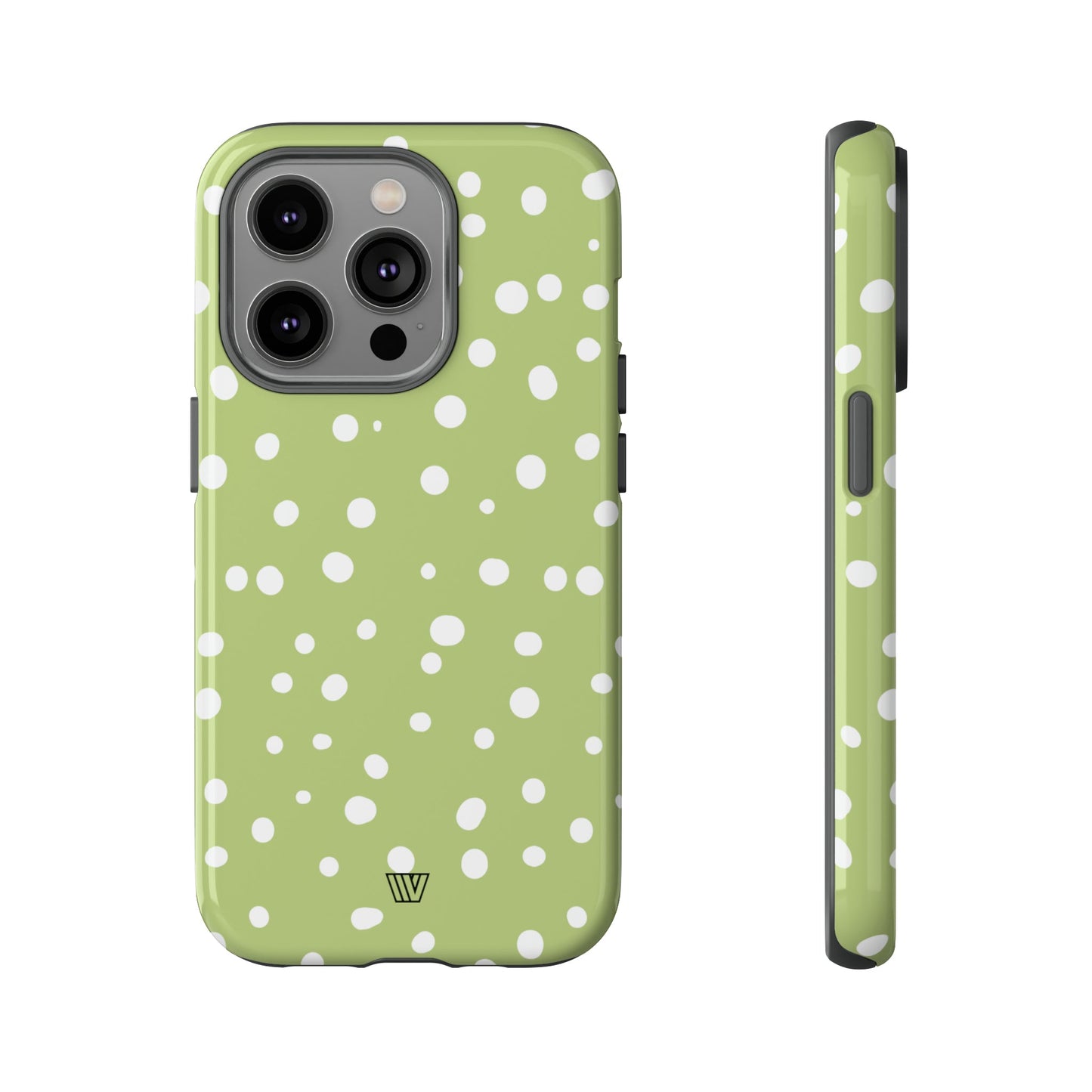 PALE OLIVE DOTS | Tough Phone Case