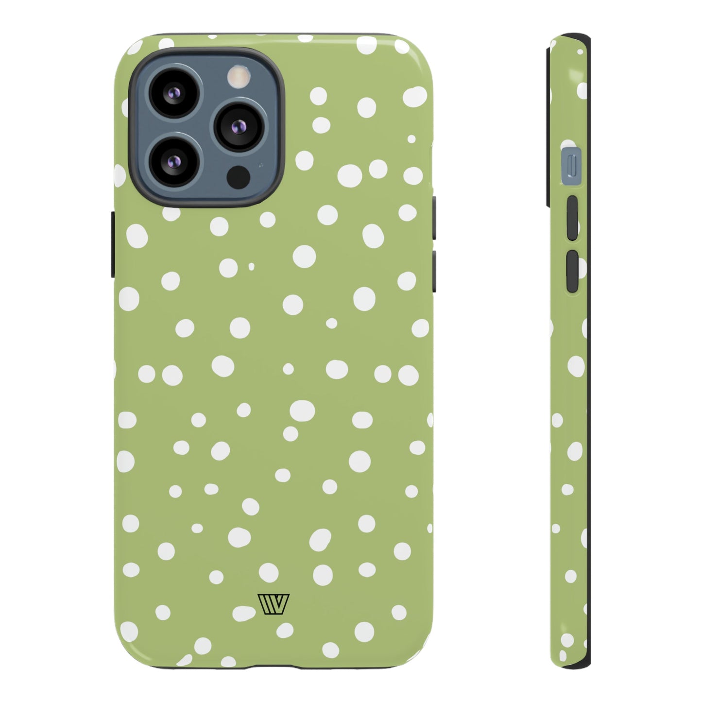 PALE OLIVE DOTS | Tough Phone Case