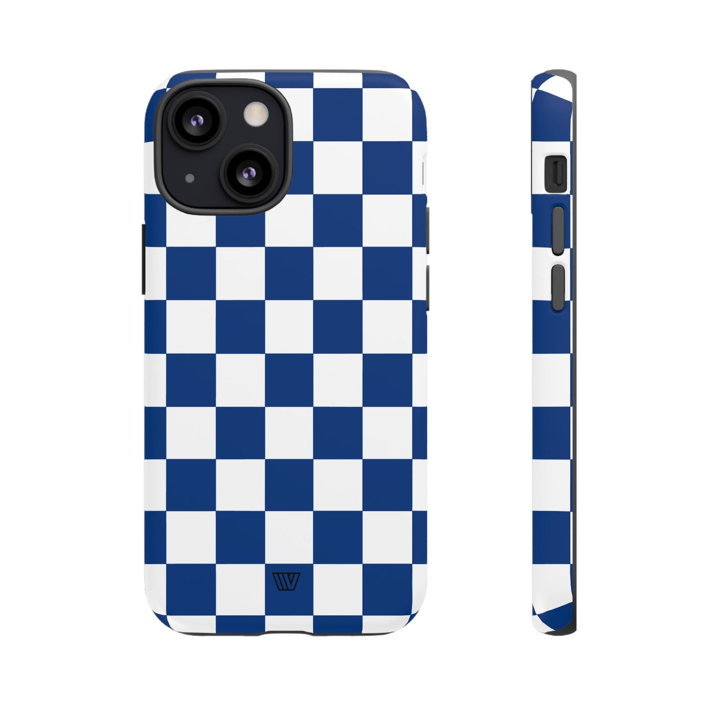 BLUE WHITE CHECKERBOARD | Tough Phone Case