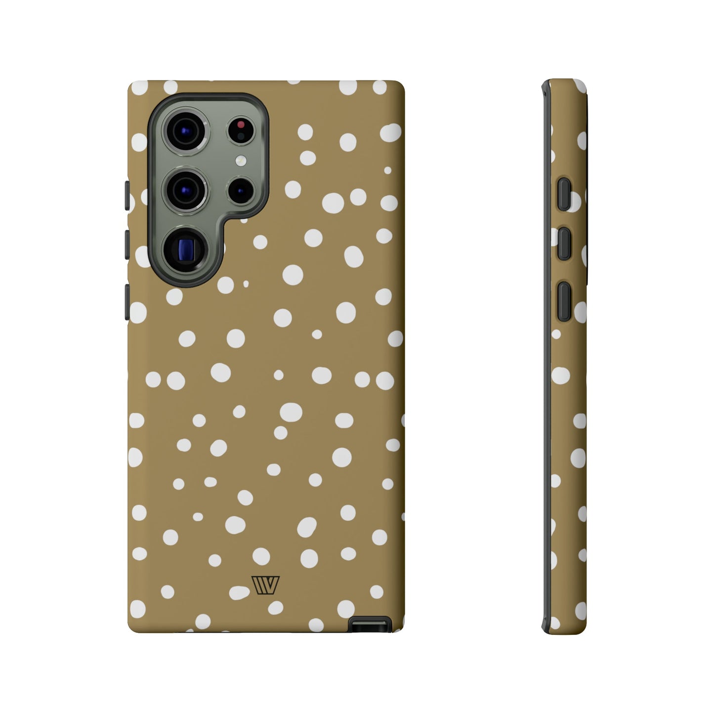 DARK BEIGE DOTS | Tough Phone Case