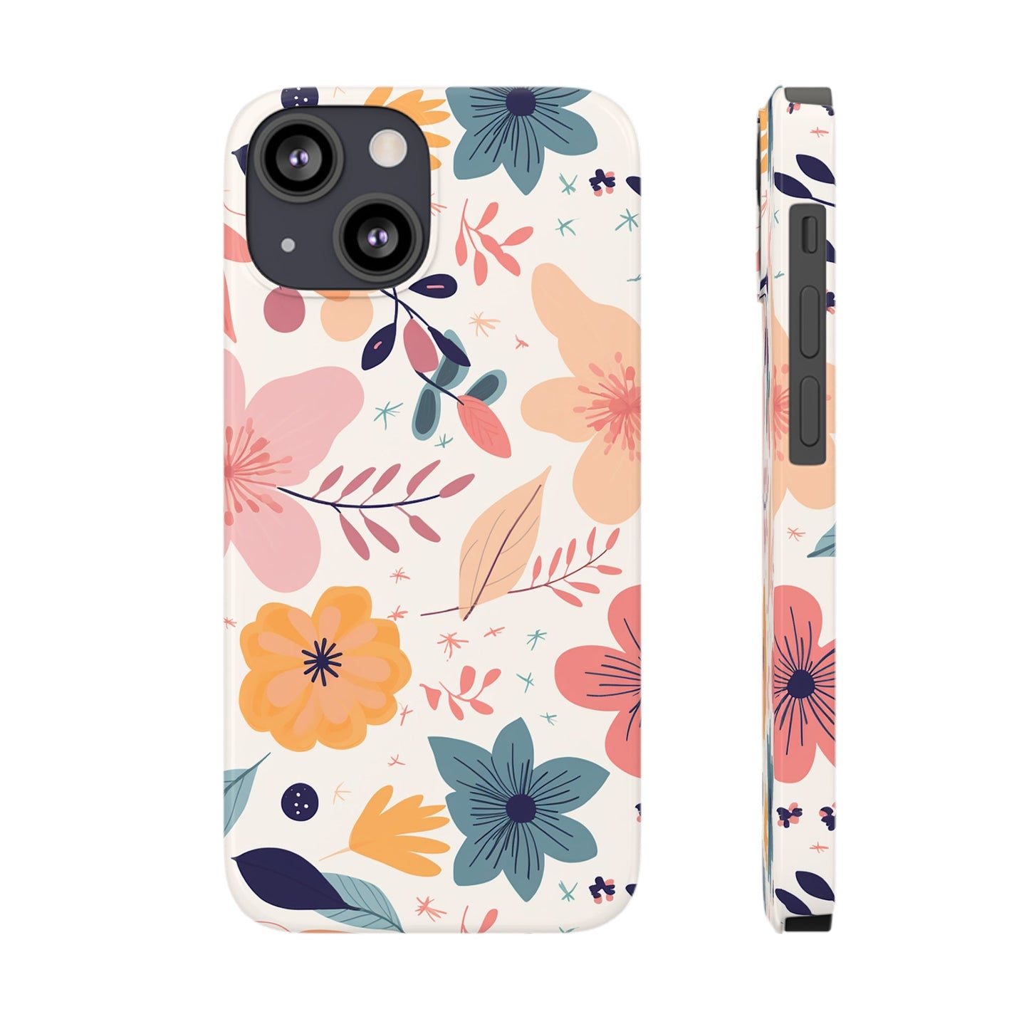 CUTE SUMMER FLOWER PATTERN | Slim iPhone Case