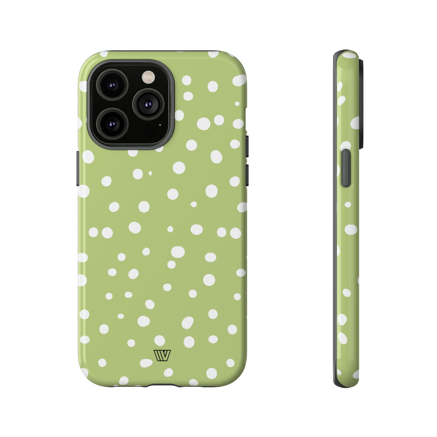 PALE OLIVE DOTS | Tough Phone Case