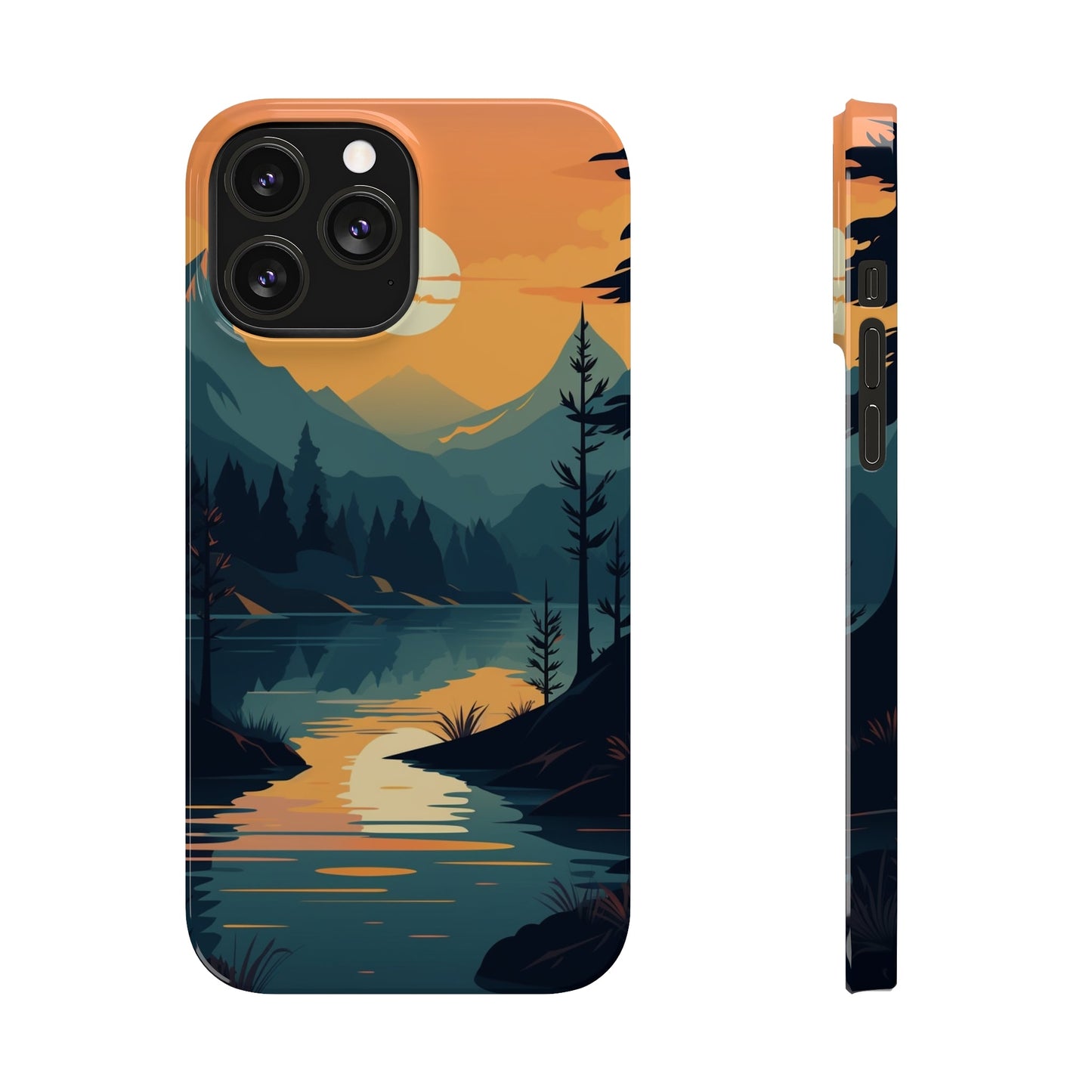 DEEP MOUNTAIN SUNSET | Slim iPhone Case