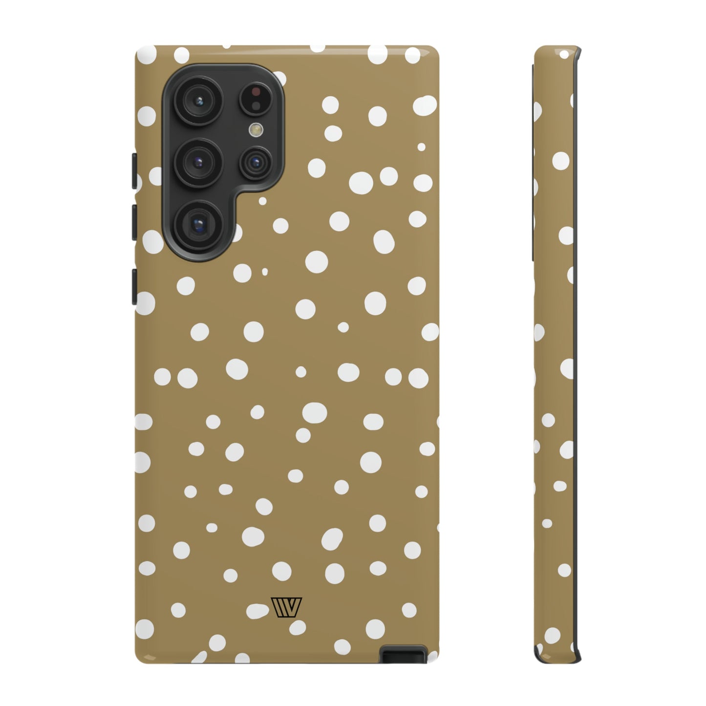 DARK BEIGE DOTS | Tough Phone Case