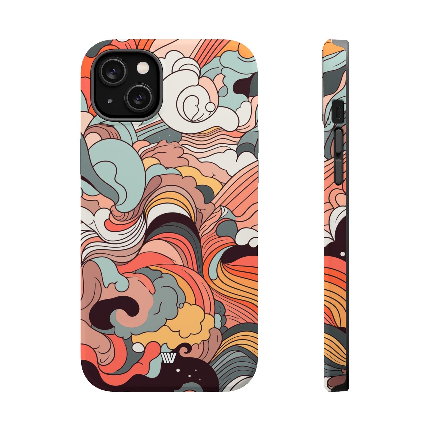 ABSTRACT DOODLE CLOUDS | MagSafe Tough iPhone Case