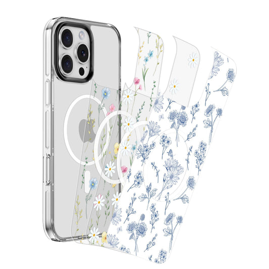 Inspire Series Case with Swappable Floral & Marble Designs - Apple iPhone 16 Pro