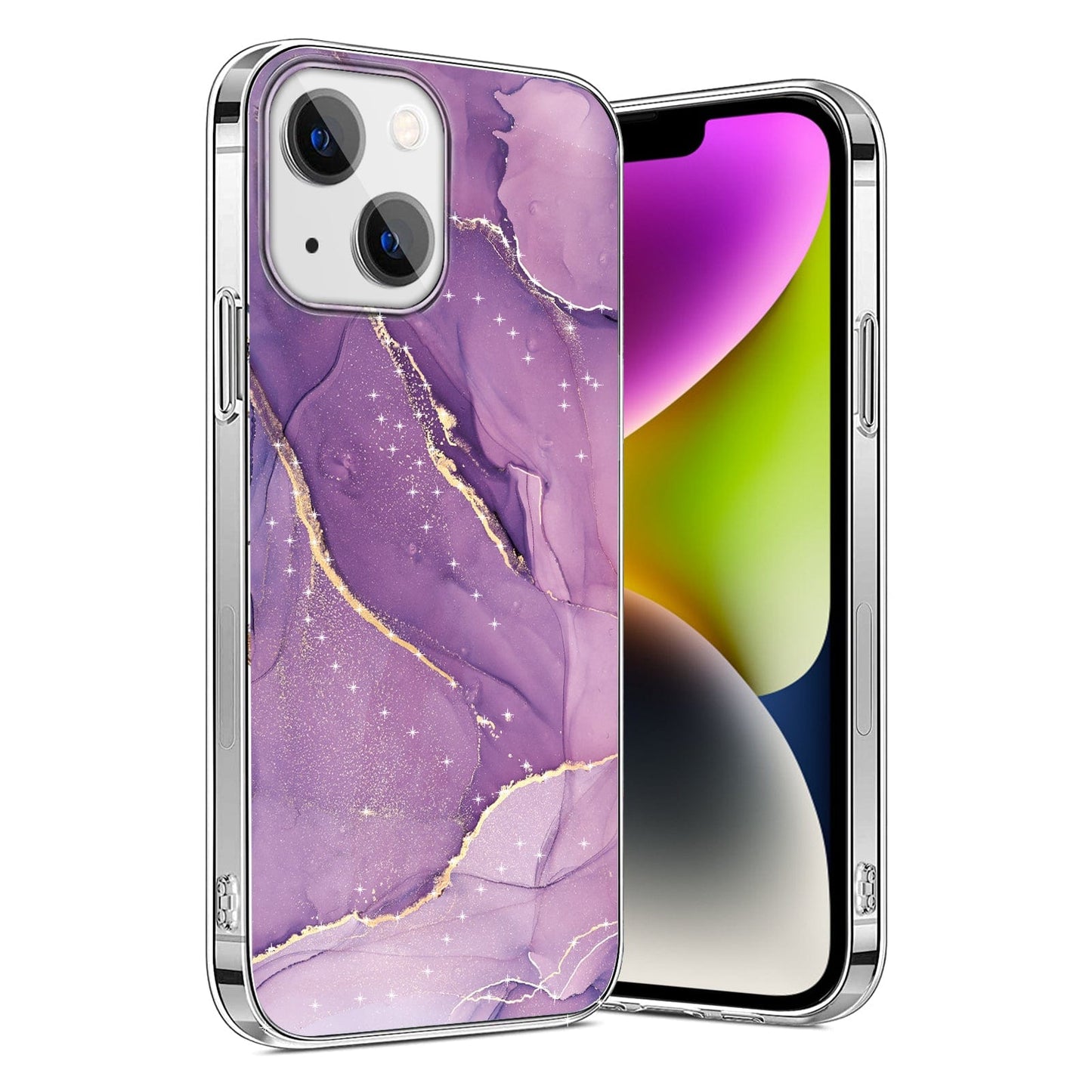 Inspire Series Purple Marble Case  - iPhone 14 Plus - CP00334