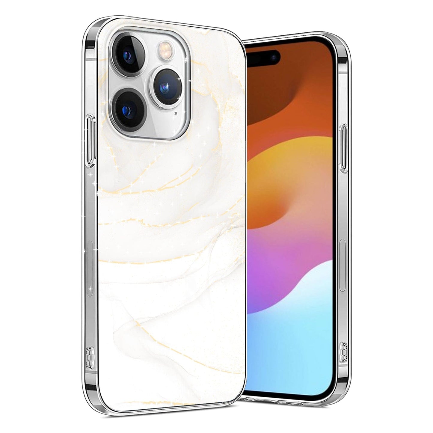 Inspire Series White Marble Case - iPhone 15 Pro - CP00463