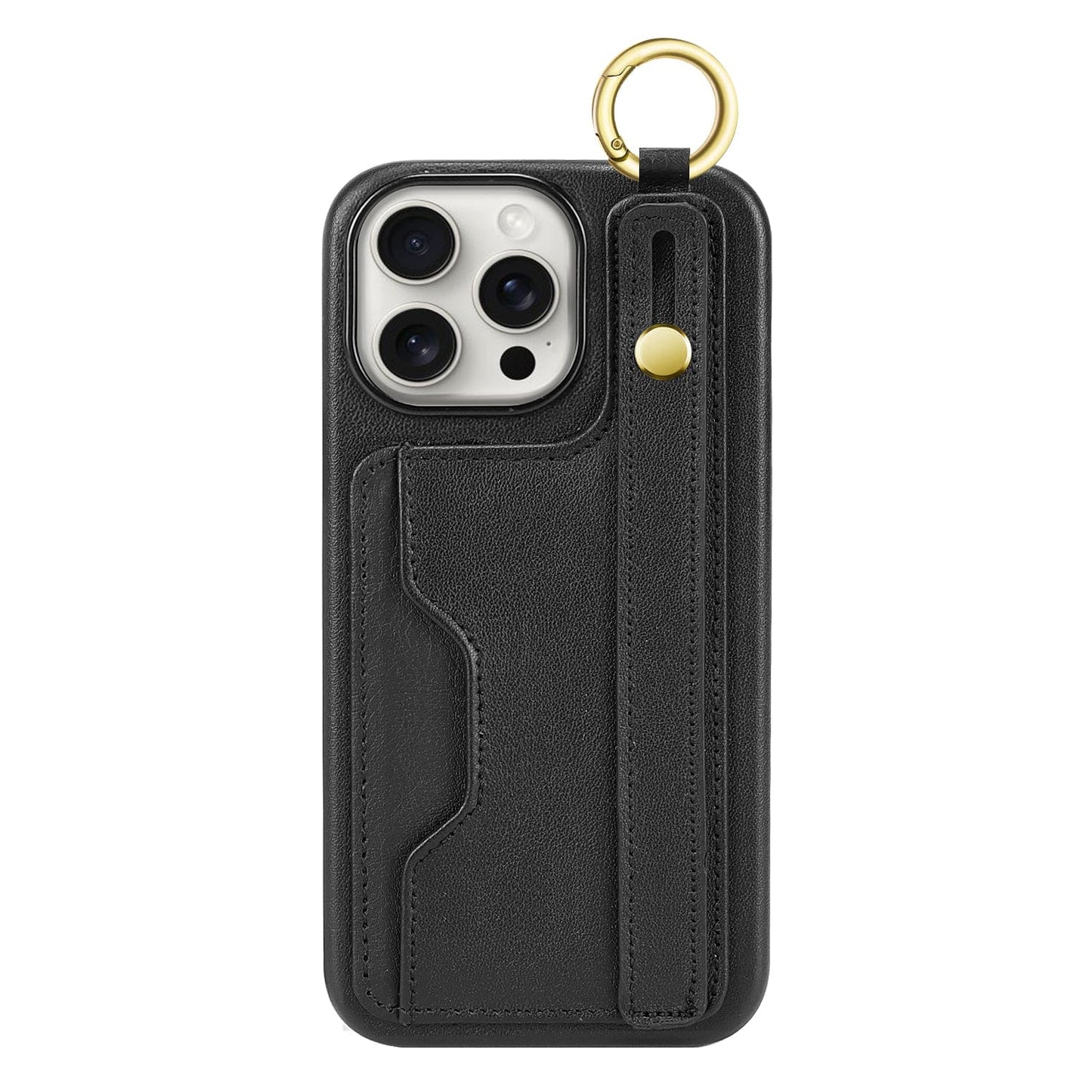 Indy Series Leather Wallet FingerGrip Case - iPhone 15 Pro Max