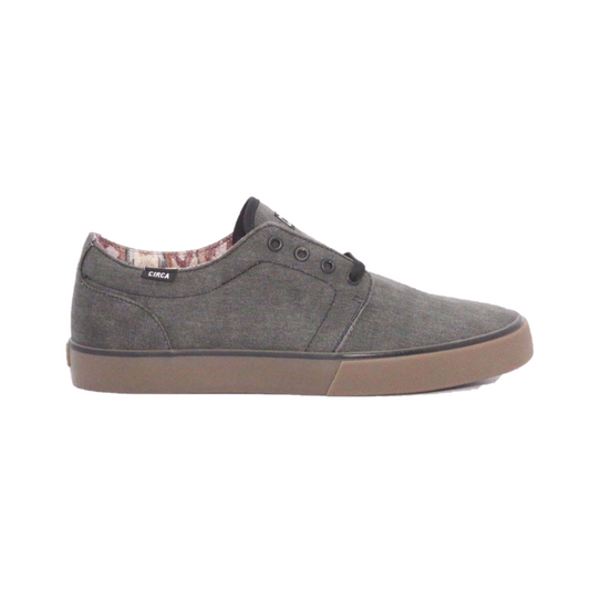 CIRCA 100004-CBK DRIFTER MN'S (Medium) Charcoal/Black Canvas Skate Shoes