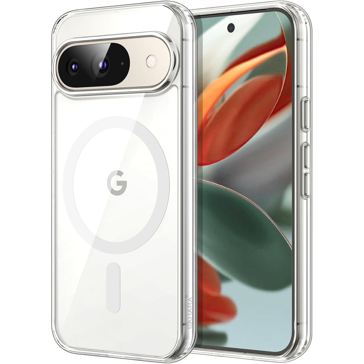 Google Pixel 9 & 9 Pro Venture Series Clear Case with Detachable 4-Card Leather Wallet