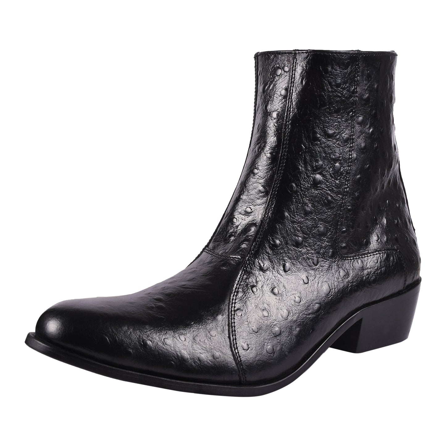 Jazzy Jackman Leather Print Ankle Length Boots