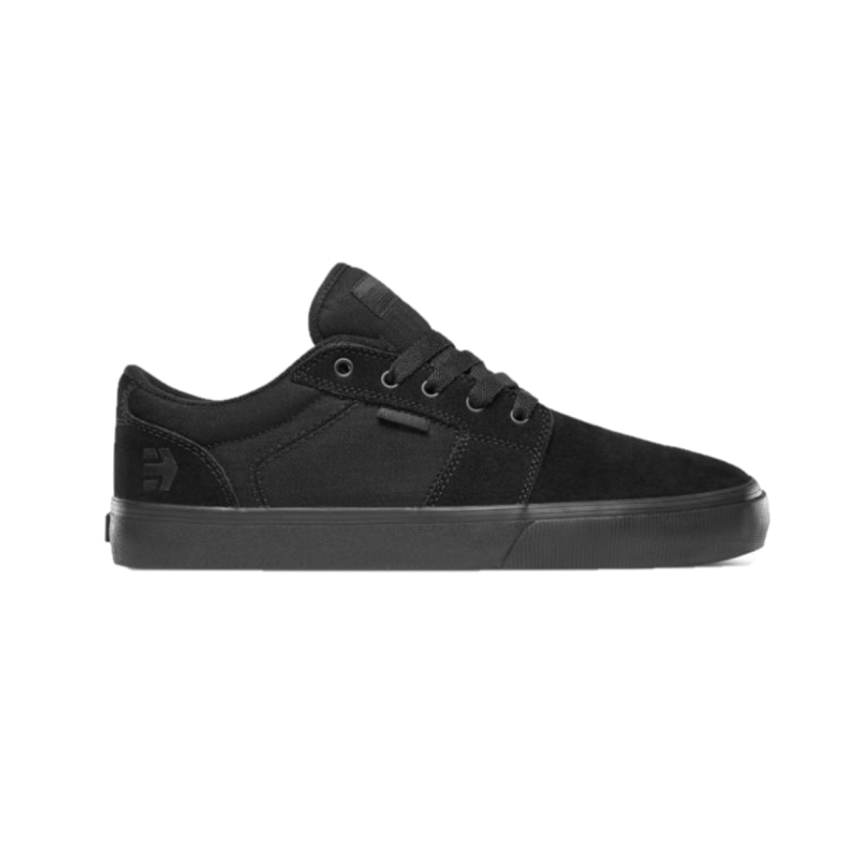 ETNIES 4101000351 004 BARGE LS MN'S (Medium) Black/Black Suede/Canvas Skate Shoes