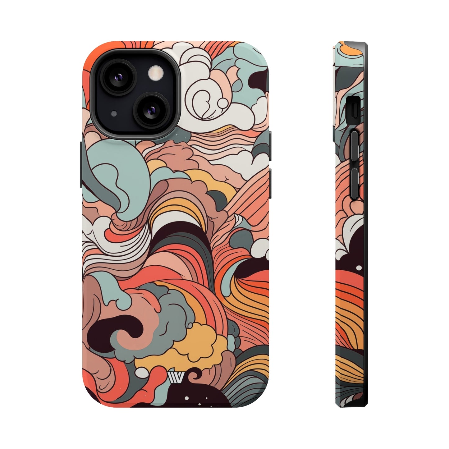 ABSTRACT DOODLE CLOUDS | MagSafe Tough iPhone Case