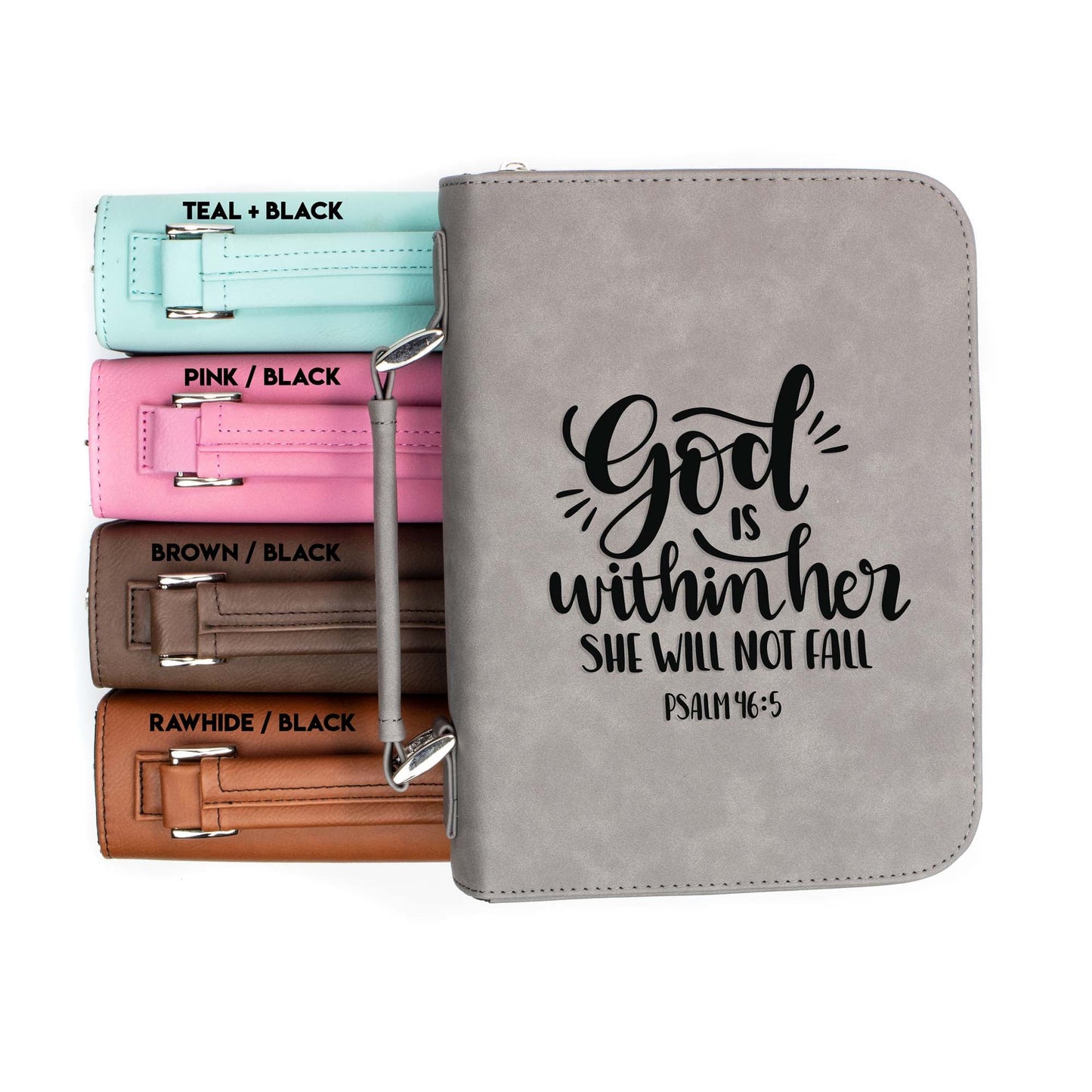 She Will Not Fail - Psalm 46-5 - Bible Book Cover