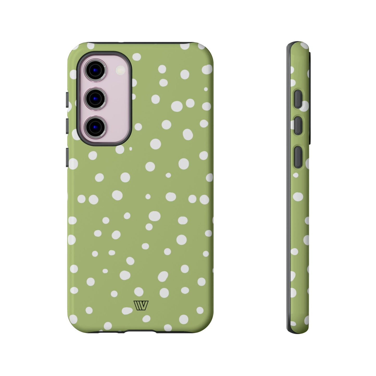 PALE OLIVE DOTS | Tough Phone Case