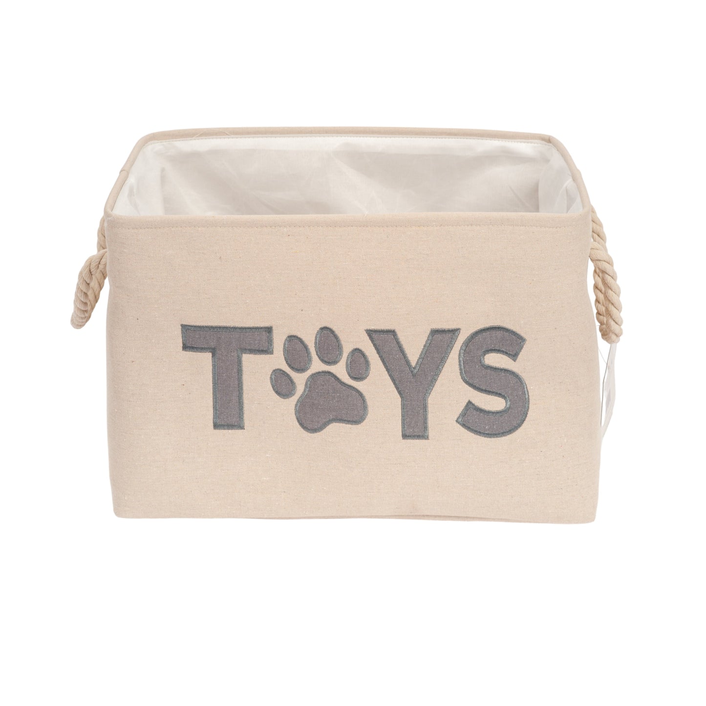 Foldable Fabric Dog Toy Storage Bin - Spacious & Stylish Pet Organizer by American Pet Supplies