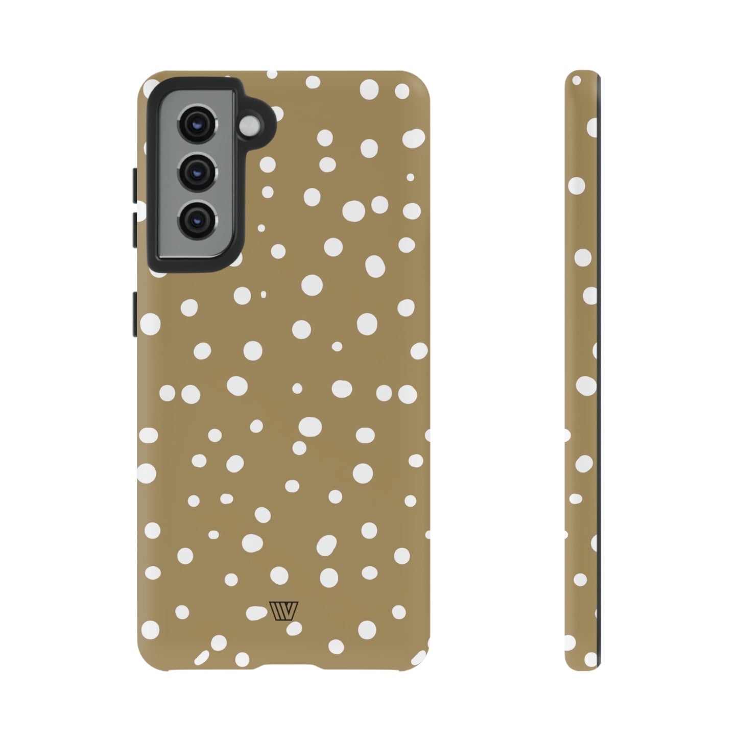 DARK BEIGE DOTS | Tough Phone Case