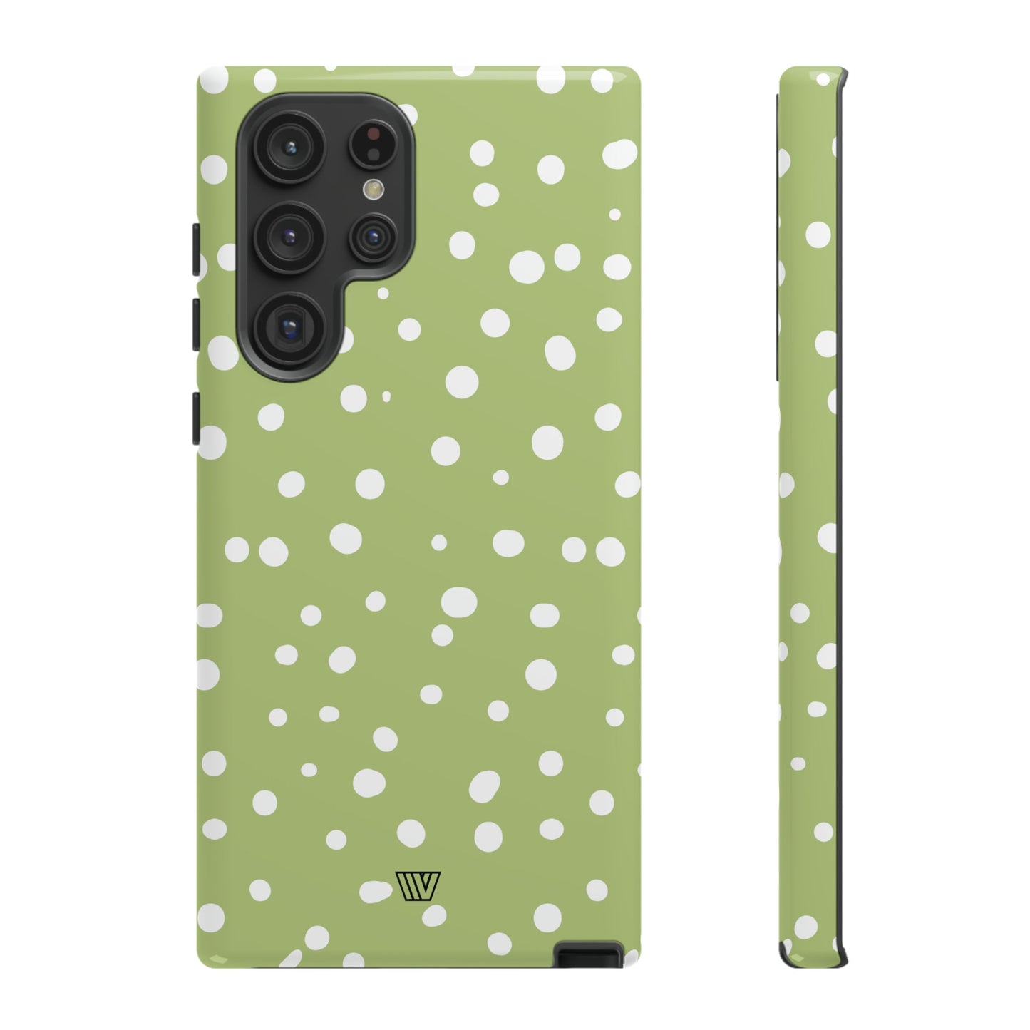 PALE OLIVE DOTS | Tough Phone Case