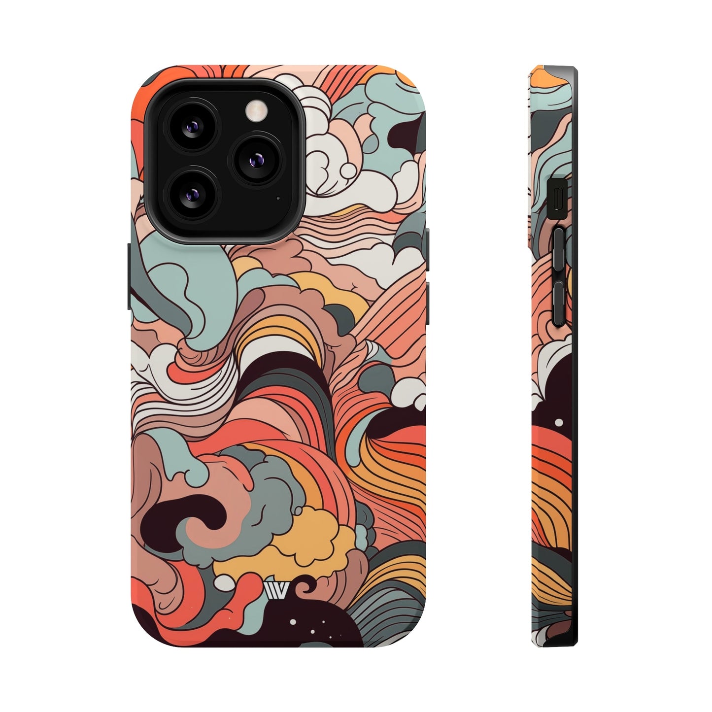 ABSTRACT DOODLE CLOUDS | MagSafe Tough iPhone Case