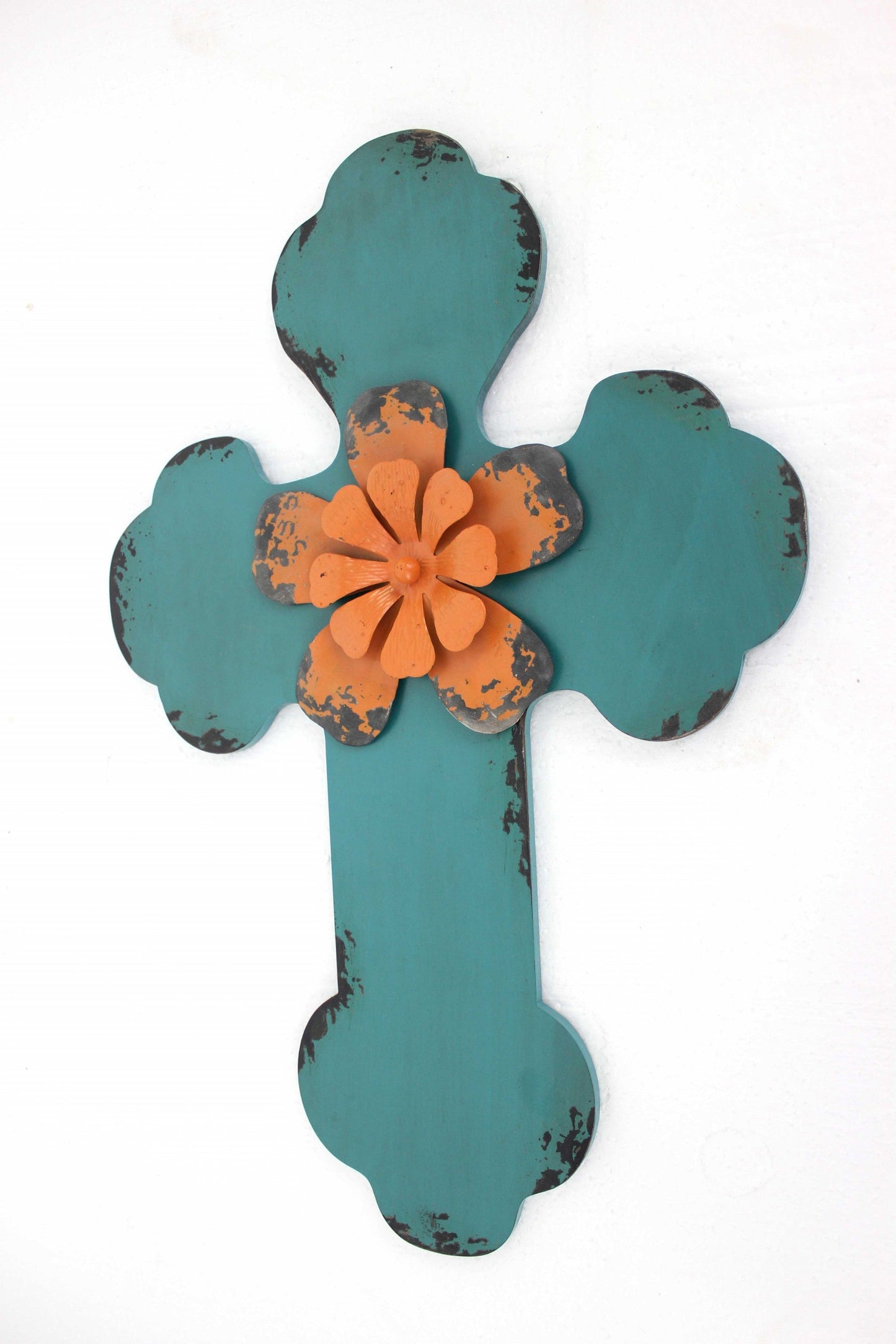 Rustic Wood Cross Wall Decor | 16"x24" (2 Colors Available)