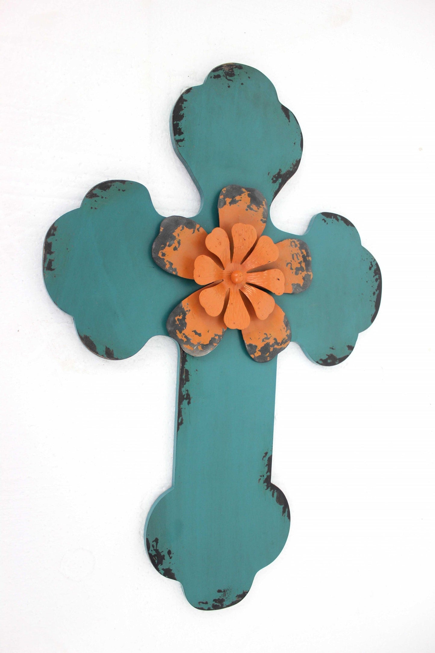 Rustic Wood Cross Wall Decor | 16"x24" (2 Colors Available)